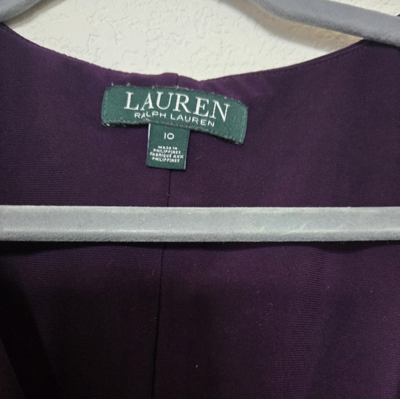 Ralph Lauren Elegant Purple Sleeveless Dress.Size 10 - Picture 5 of 10